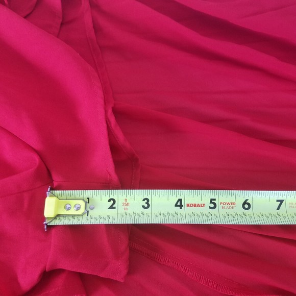 Lush Dress Womens Small Red Sleeveless Party Split Maxi Romper Halter Neck Zip - Picture 9 of 16